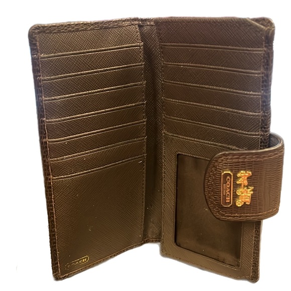 30 Coach Signature C Lurex Logo Wallet - Picture 3 of 6